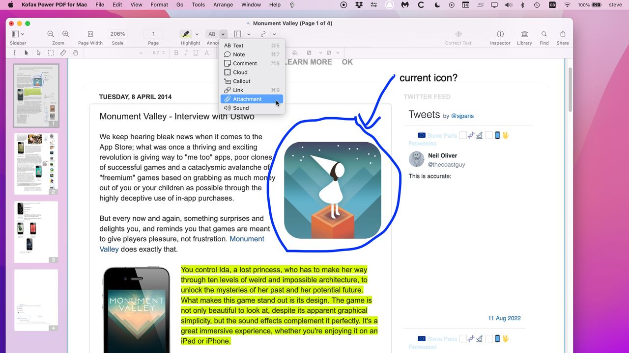 Screenshot of Pdf editor Kofax Power PDF