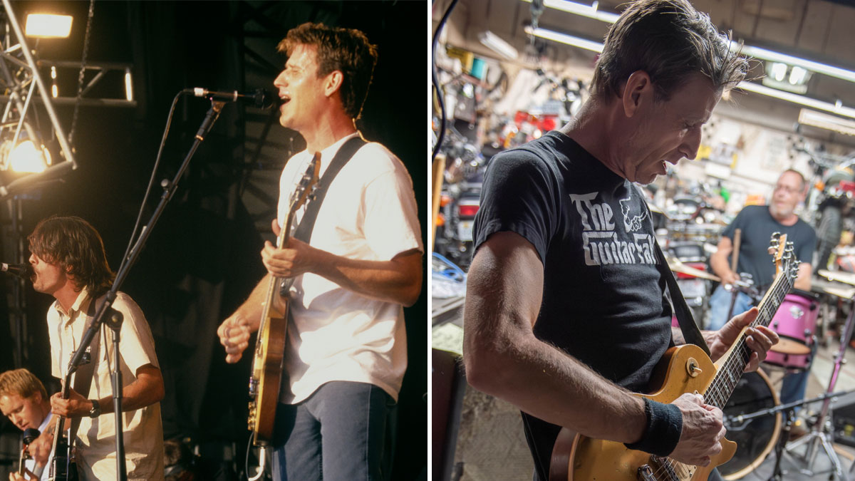 Composite image of Franz Stahl performing live in 1998 and 2023