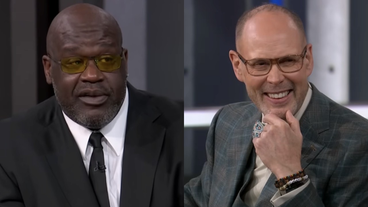 Shaquille O'Neal and Ernie Johnson speak on Inside the NBA.