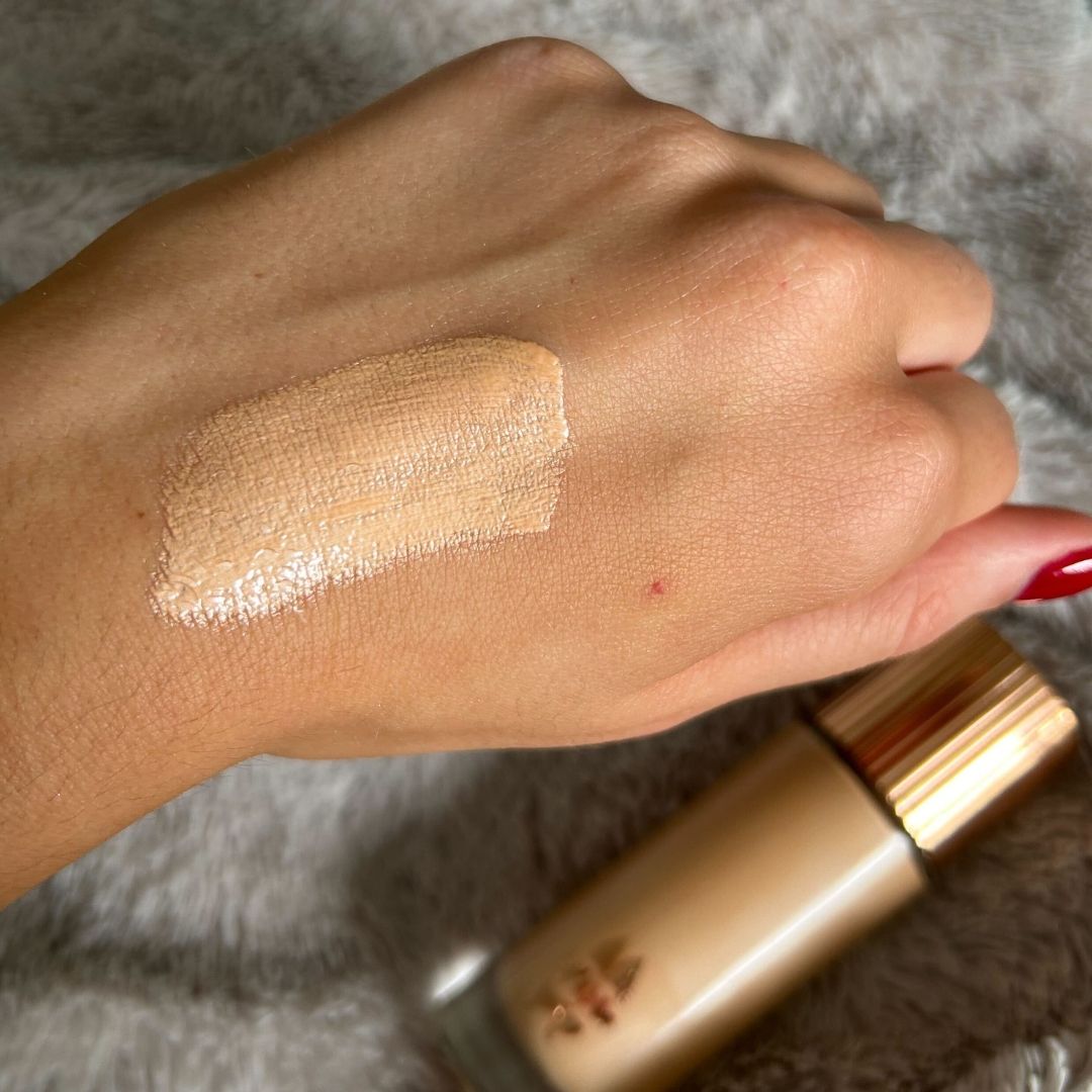 Swatch of Charlotte Tilbury Hollywood Flawless Filter on hand