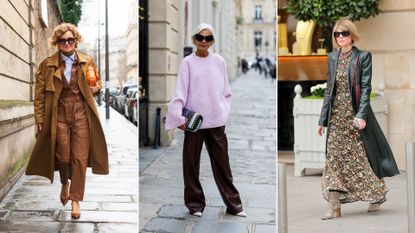 Street style images of women over 50 in their over 50 capsule wardrobe