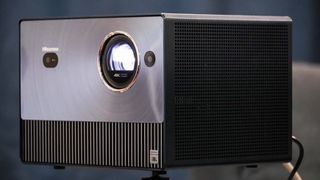Hisense C1 Laser Mini Projector in living room