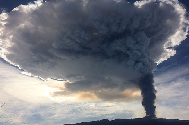 Mount Etna erupts 2015