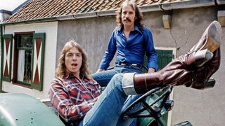 The Bellamy Brothers circa 1976. David (left) and Howard (right) 