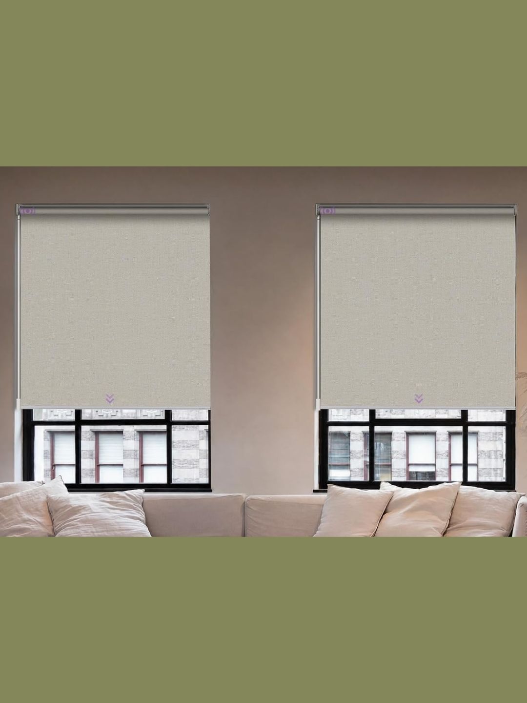 Graywind, Smart Roller Blinds Powered by Motionblinds, 100% Blackout
