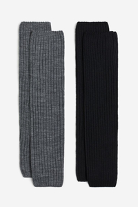 2-pack rib-knit leg warmers, were £18.99, now £10.99 | H&amp;M