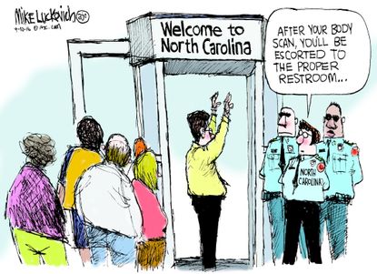 Political Cartoon U.S. North Carolina