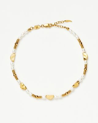 Zenyu Pearl Beaded Charm Anklet