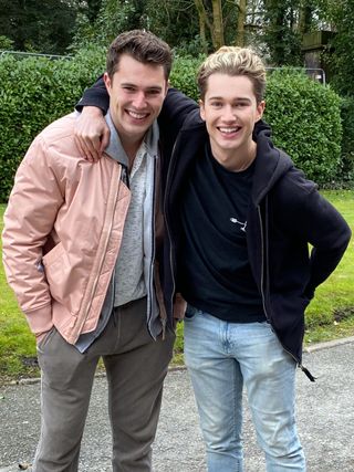 Marco and Jacob in Hollyoaks played by AJ and Curtis Pritchard