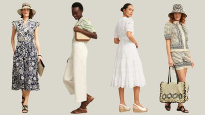 four models wearing Hobbs holiday shop 