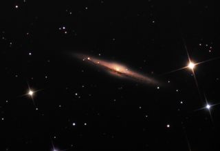 Barred Spiral Edge-on Galaxy NGC5746 