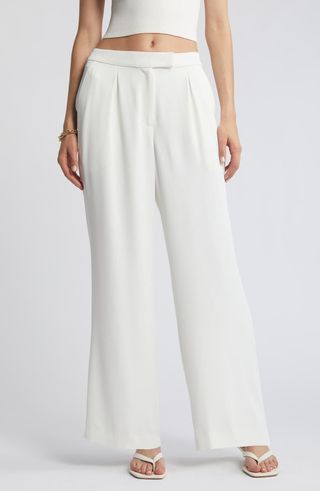 Pleated Wide Leg Pants