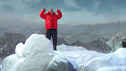 John Oliver "climbs" Mount Everest