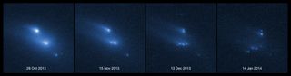 Asteroid P/2013 R3 Breaking Apart