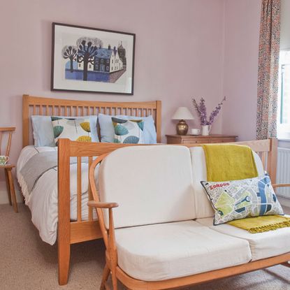 bedroom with bed and chair