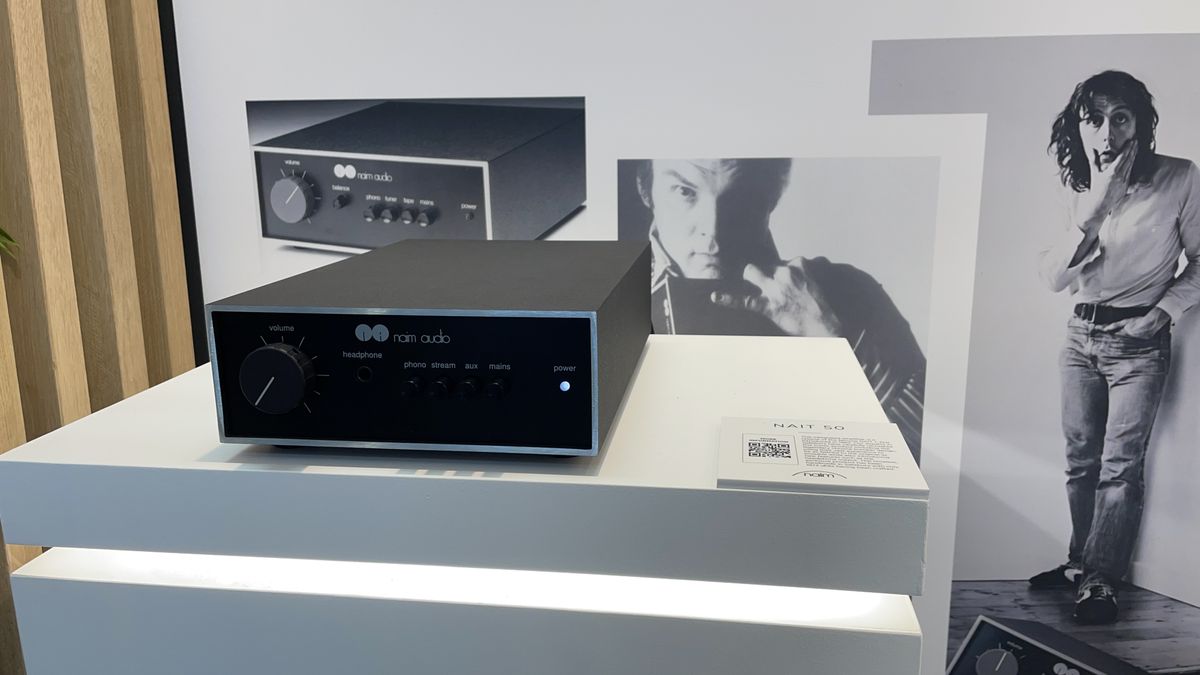 Naim Nait 50 three quarter view hands on shot