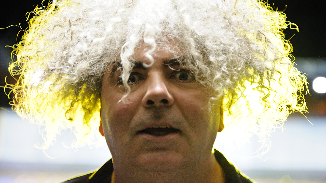 a shot of Buzz Osborne on stage