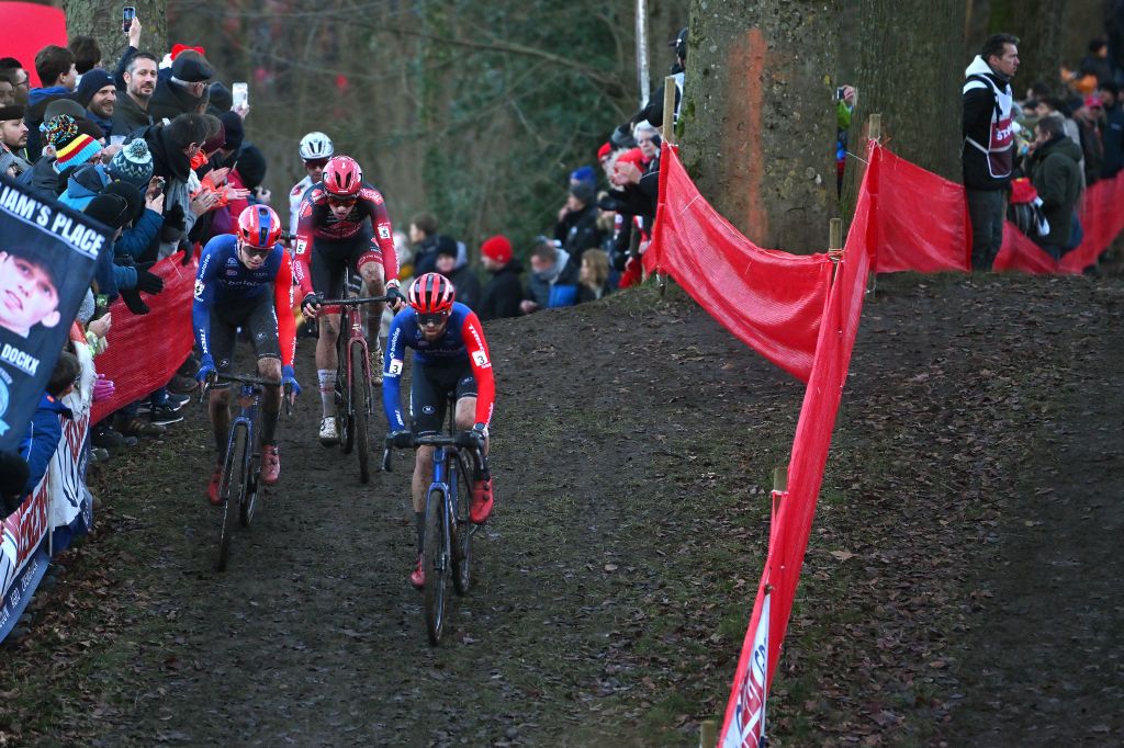 Baloise Trek Lions teammates Pim Ronhaar and Joris Nieuwenhuis took control of the front early on