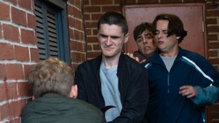 Matty and Logan attack Mason and Dylan in Coronation Street.