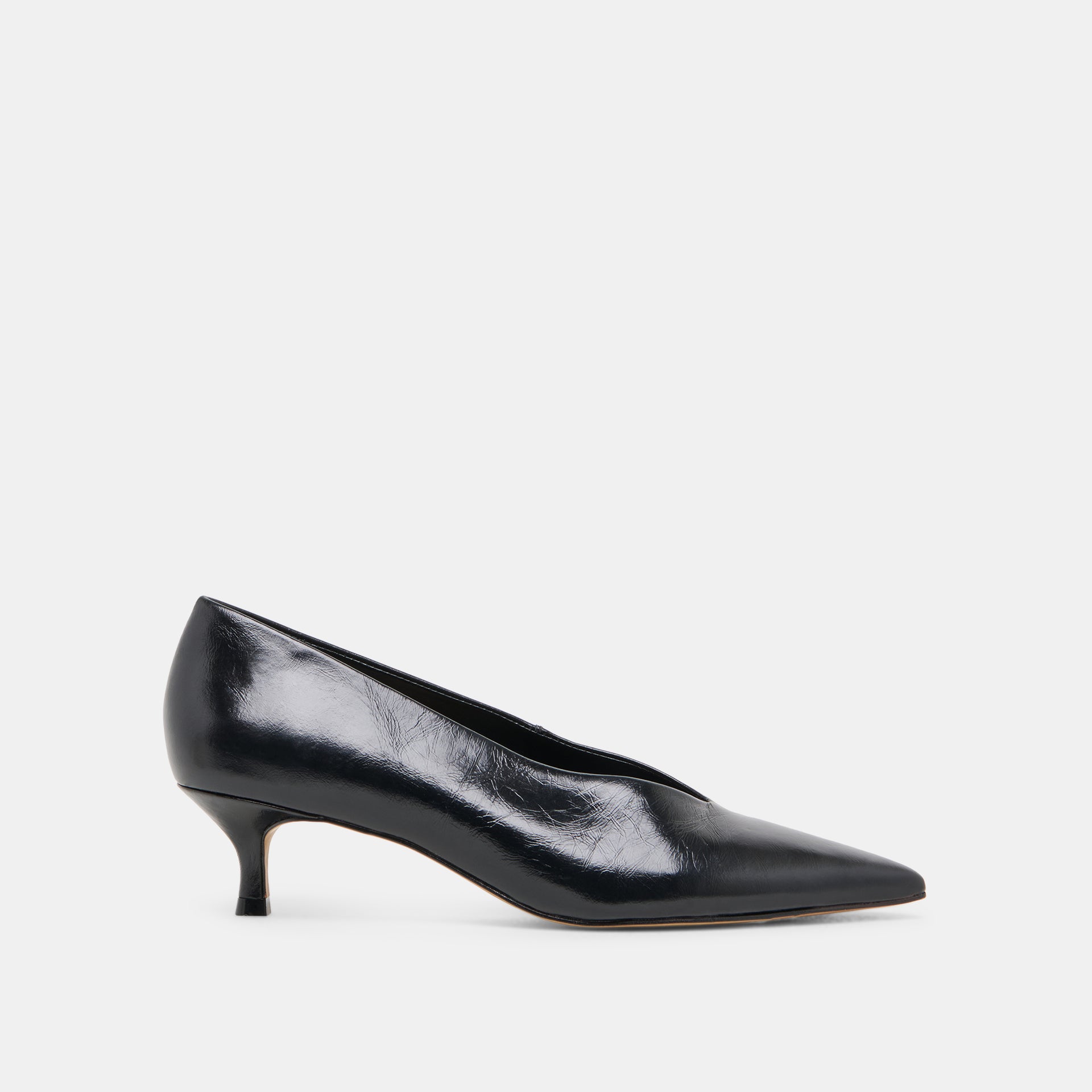 Alwyn Heels Midnight Crinkle Patent