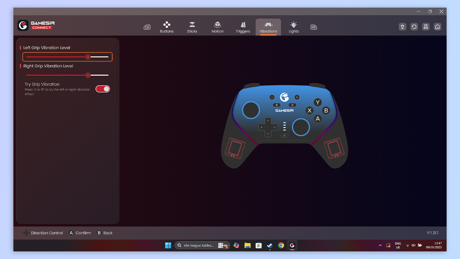 GameSir Connect software screenshot