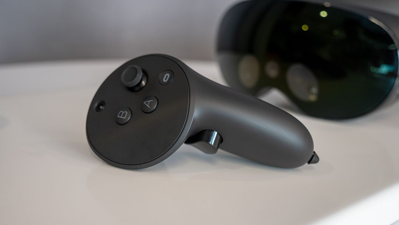 The Quest Touch Pro controllers for the Meta Quest Pro and Meta Quest 2