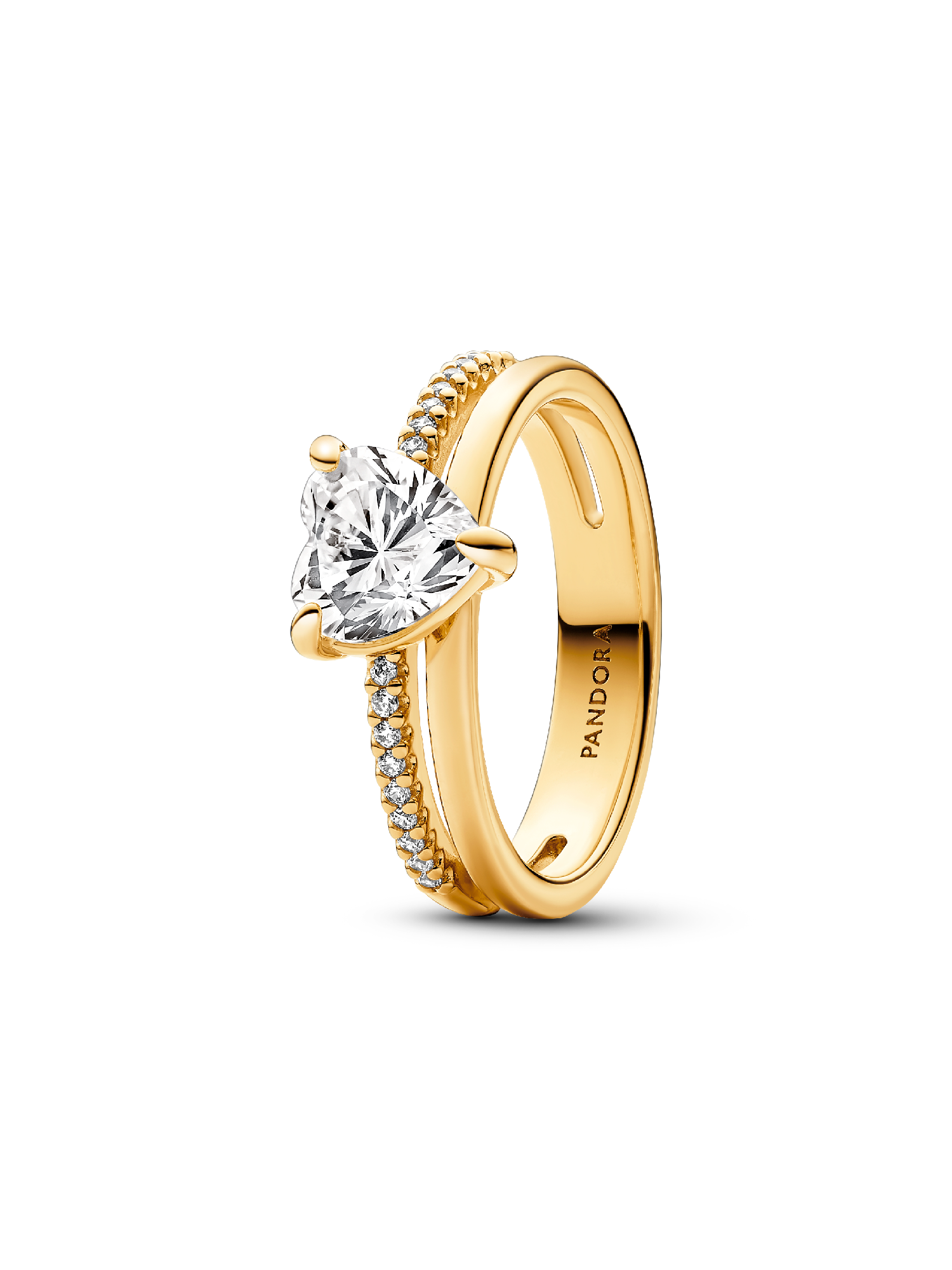 Double Band Heart Ring