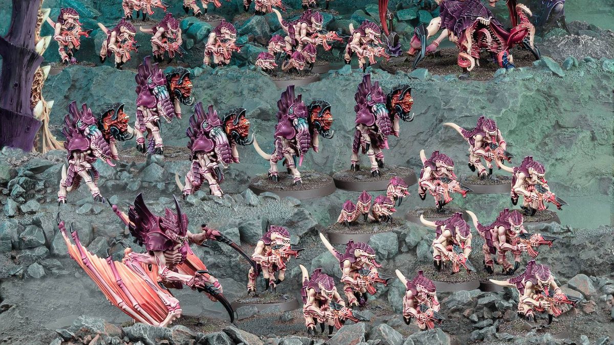 Tyranids Combat Patrol Warhammer 40K Senza Scatola - Leviathan Prime, Barbagaunts, Leapers