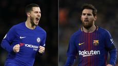 Chelsea v Barcelona Champions League Eden Hazard Lionel Messi