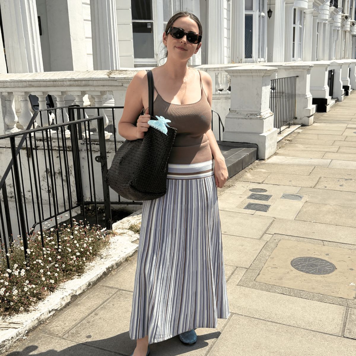 An image of Who What Wear UK's Ava Gilchrist wearing jelly sandals.