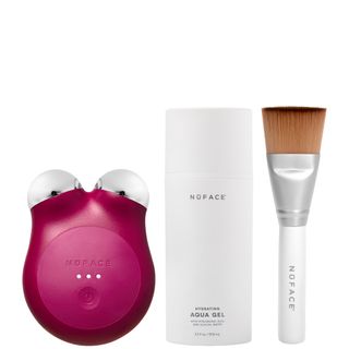 Nuface Mini+ Smart Petite Facial Microcurrent Device- Velvet Rose ($325 Value)