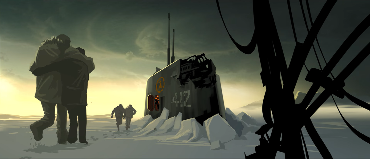 Game concept art for Half-Life 2 Episode 3
