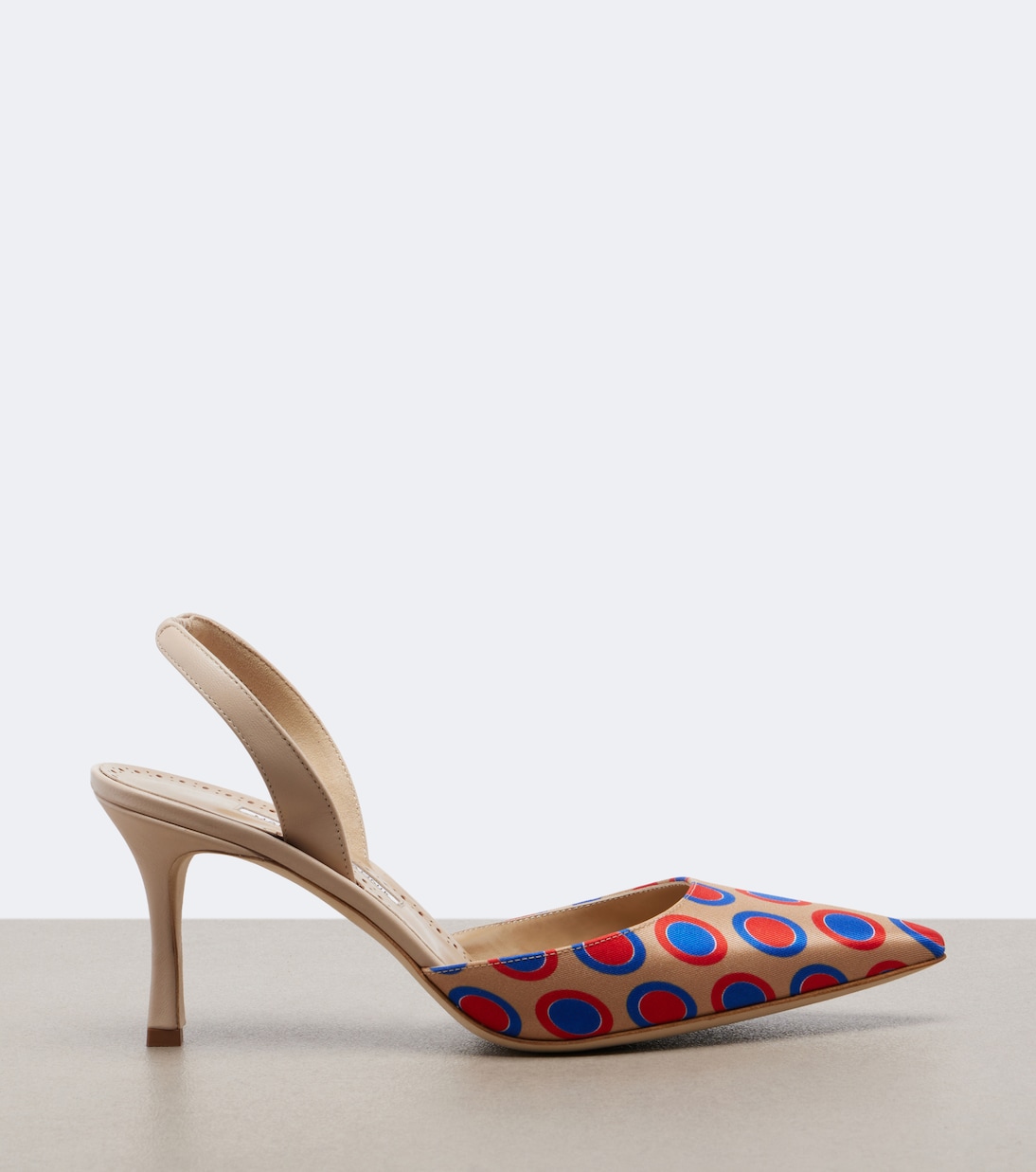 Carolyne Polka-Dot Slingback Pumps in Multicoloured - Manolo Blahnik