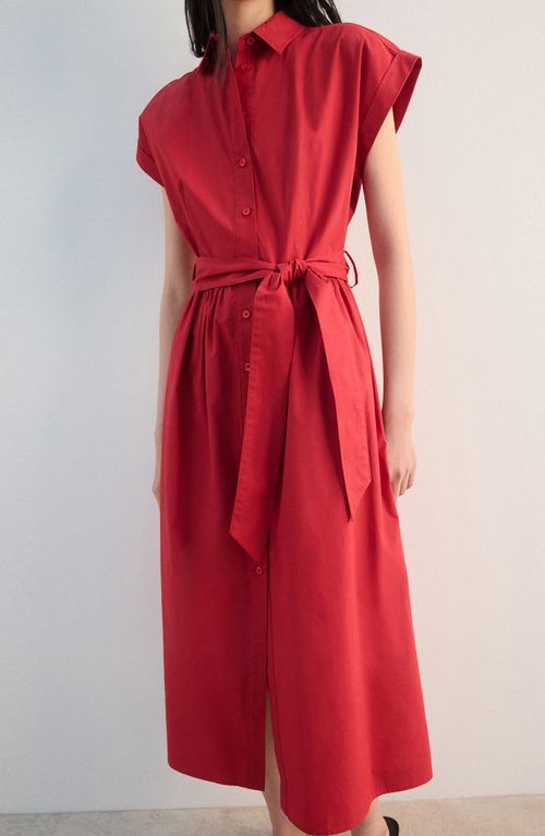 Tie Belt Shirtdress