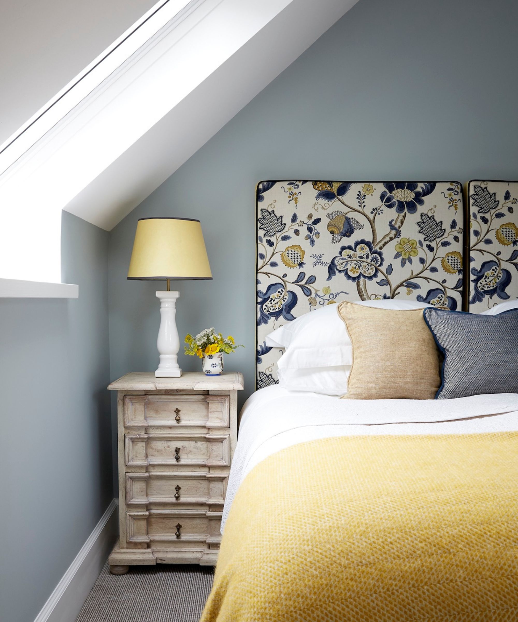small grey bedroom