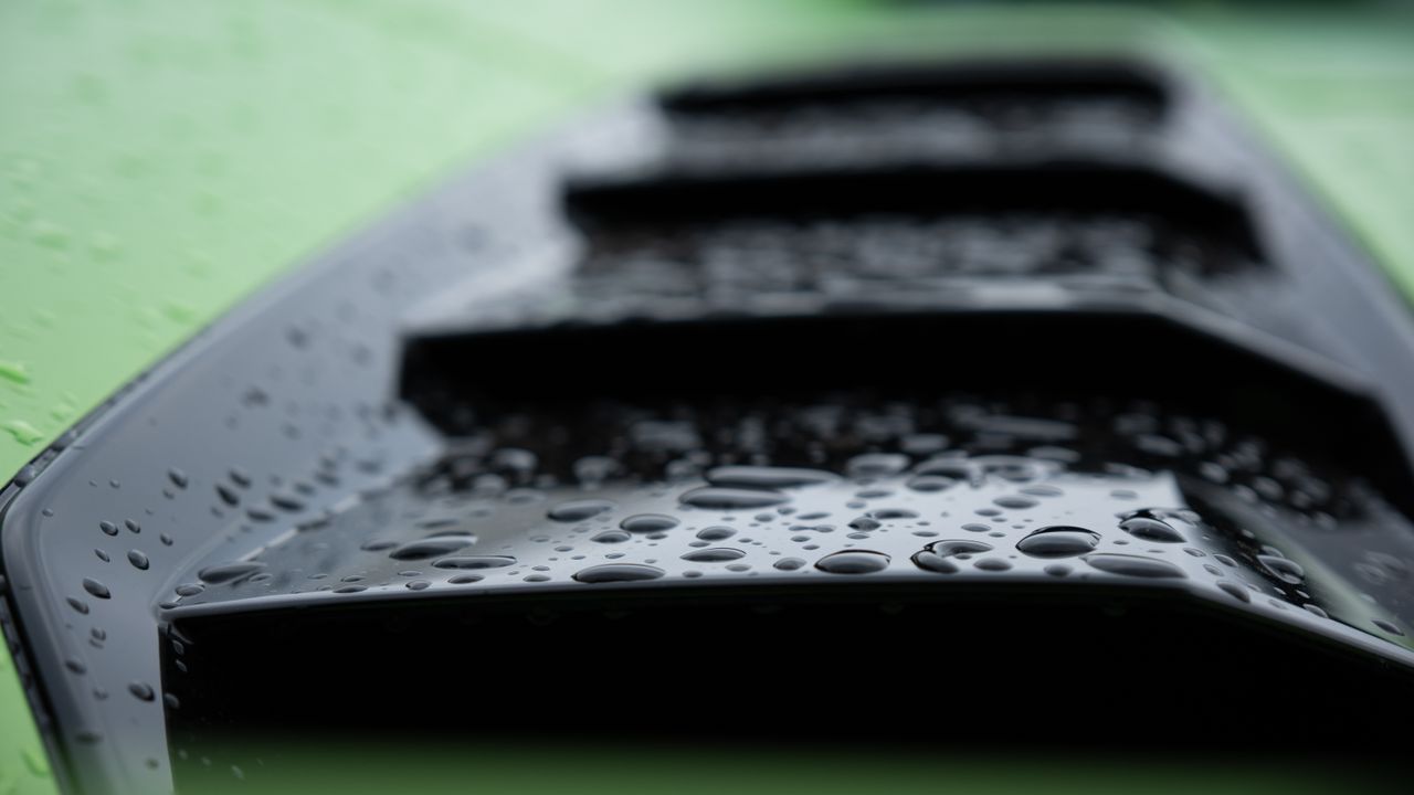 The grill of a supercar at Goodwood