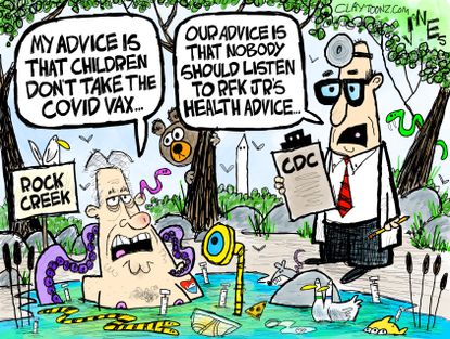 Political cartoon