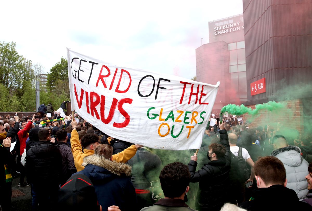 Manchester United fan protest – Old Trafford