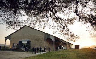 Pictured: the fashion show's event space, a short drive from villa Noailles.