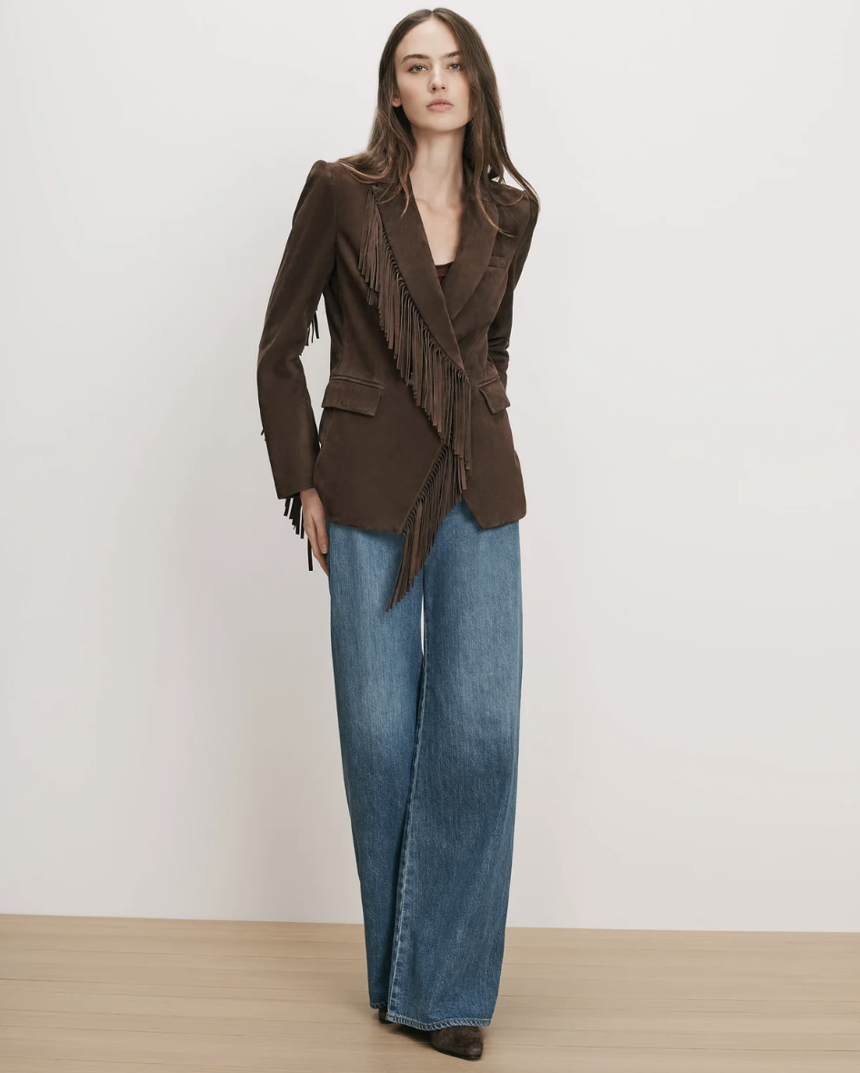 Veronica Beard, Pali Suede Fringe Jacketespresso / 00