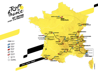 The new map for the 2020 Tour de France