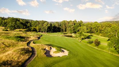 The 18th hole of Close House’s Colt Course, venue for the International Series England 2023
