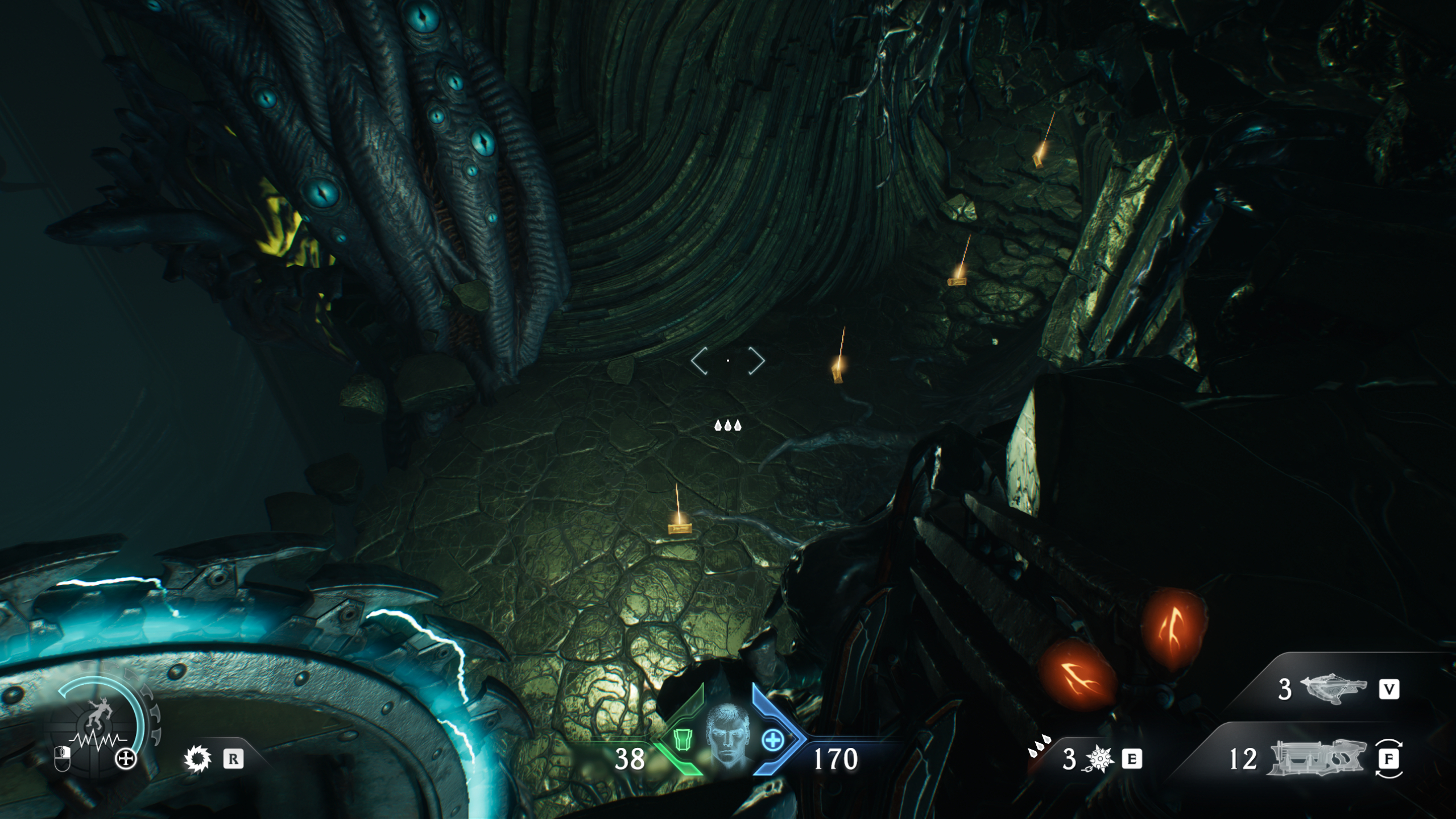 Doom: The Dark Ages Chapter 15 secrets City of Ry'uul - A trail of gold bars leading into a hidden cave containing a codex entry.