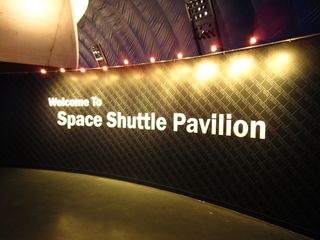 Space Shuttle Pavilion Sign