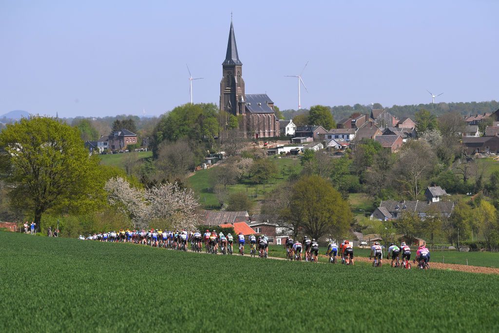 The peloton during Amstel Gold Race