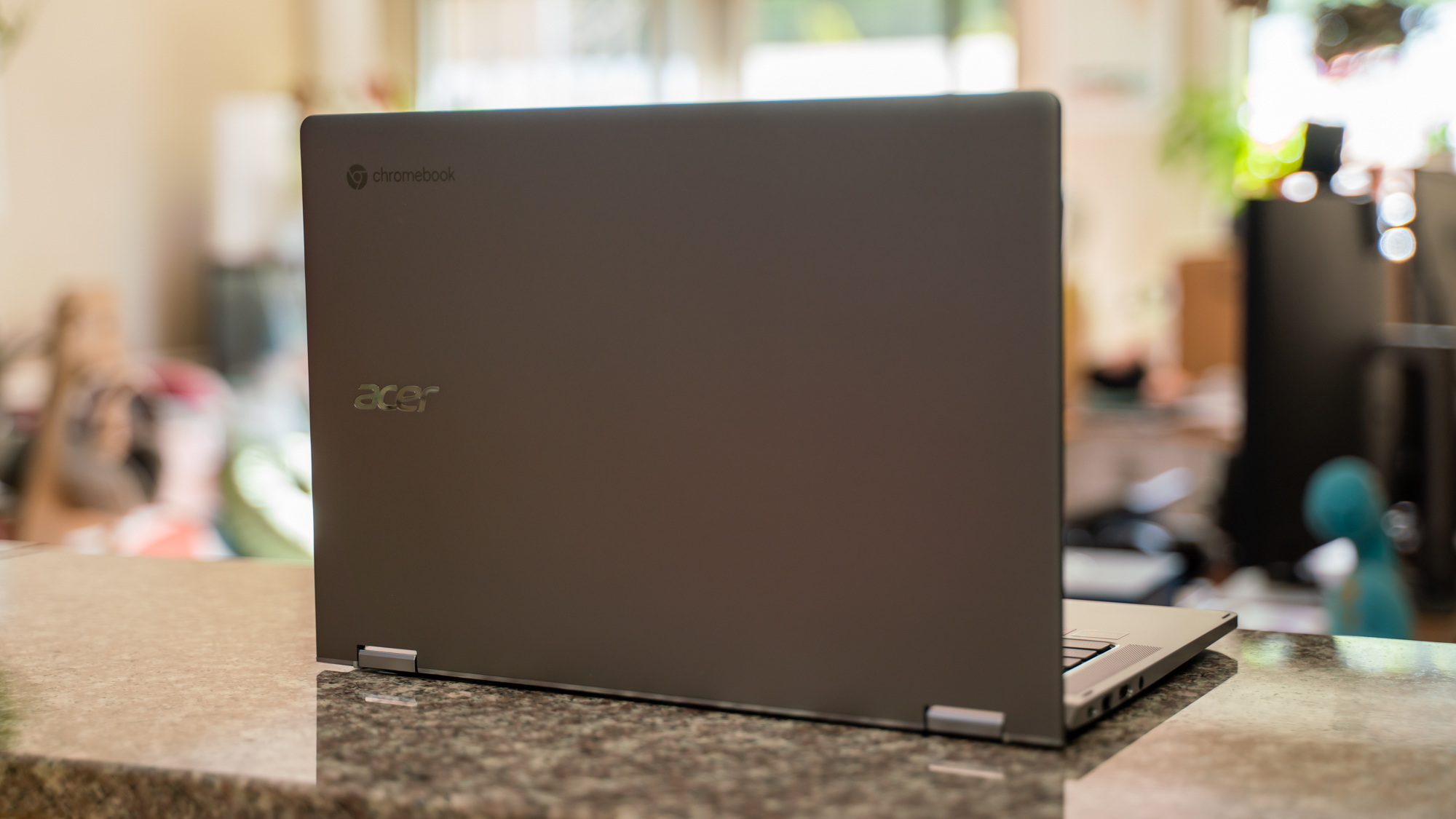 Acer Chromebook Spin 514 (2022) on a kitchen counter