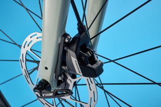 Front disc brake of the SRAM Apex AXS groupset