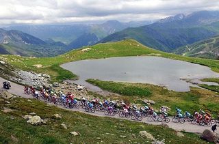 It was picturesque racing in the French Alps.
