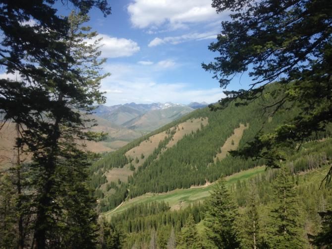 Really nice views from the US marathon nationals course in Sun Valley, Idaho