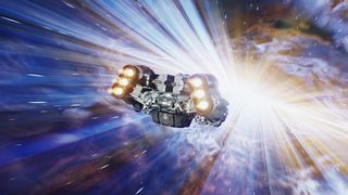 Starfield ship travelling faster than light
